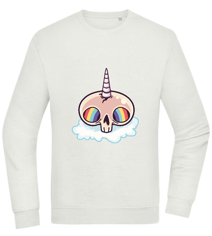 Unicorn Rainbow Design - Comfort Essential Unisex Sweater_CREAMY GREEN_front