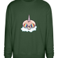 Unicorn Rainbow Design - Comfort Essential Unisex Sweater_GREEN BOTTLE_front