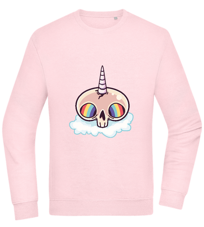 Unicorn Rainbow Design - Comfort Essential Unisex Sweater_LIGHT PEACH ROSE_front