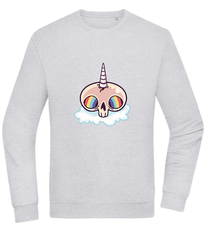 Unicorn Rainbow Design - Comfort Essential Unisex Sweater_ORION GREY II_front