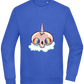 Unicorn Rainbow Design - Comfort Essential Unisex Sweater_ROYAL_front