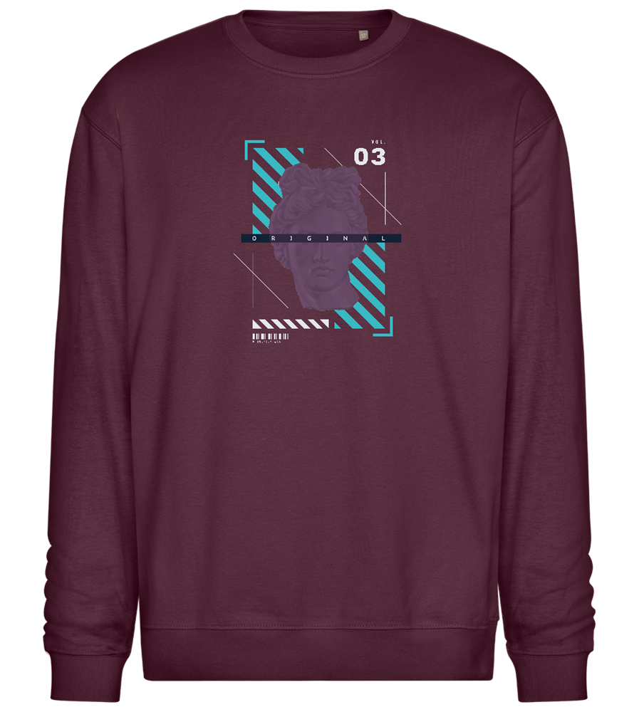 The Original Angel Design - Comfort Essential Unisex Sweater_BORDEAUX_front