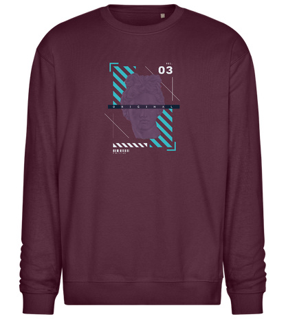 The Original Angel Design - Comfort Essential Unisex Sweater_BORDEAUX_front