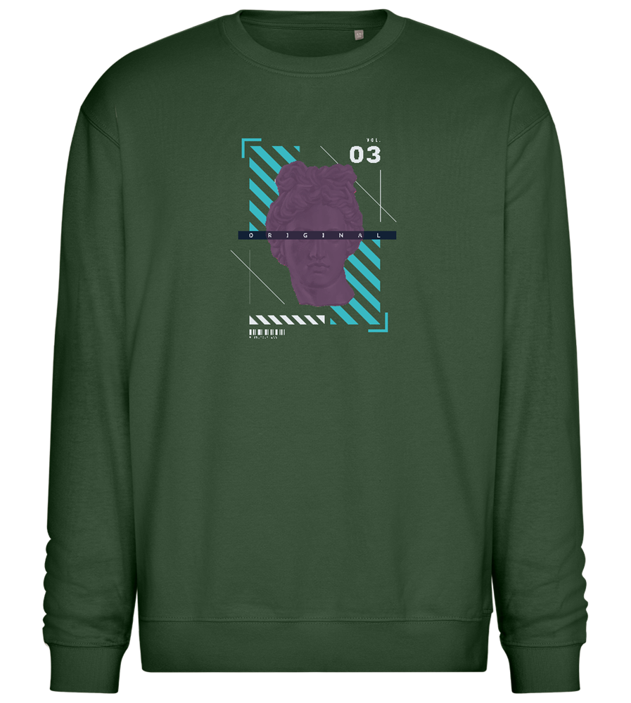 The Original Angel Design - Comfort Essential Unisex Sweater_GREEN BOTTLE_front