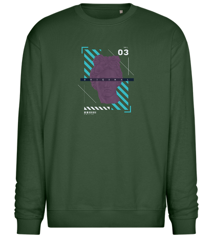 The Original Angel Design - Comfort Essential Unisex Sweater_GREEN BOTTLE_front