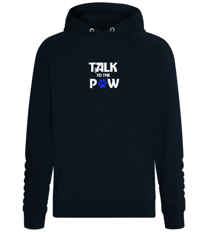 Talk to the Paw Design - Comfort unisex hoodie_BLACK_front