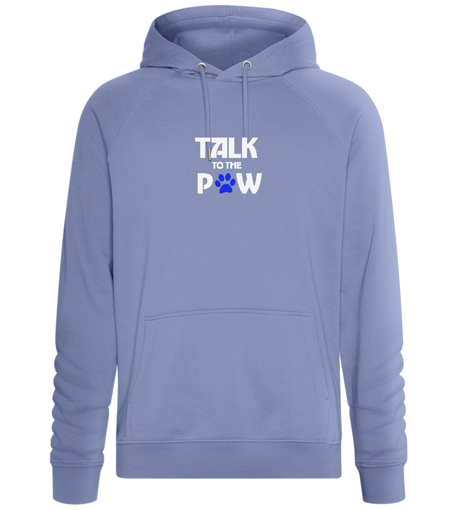 Talk to the Paw Design - Comfort unisex hoodie_BLUE_front