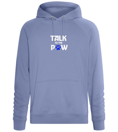 Talk to the Paw Design - Comfort unisex hoodie_BLUE_front