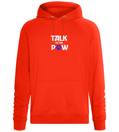 Talk to the Paw Design - Comfort unisex hoodie_BURNT ORANGE_front