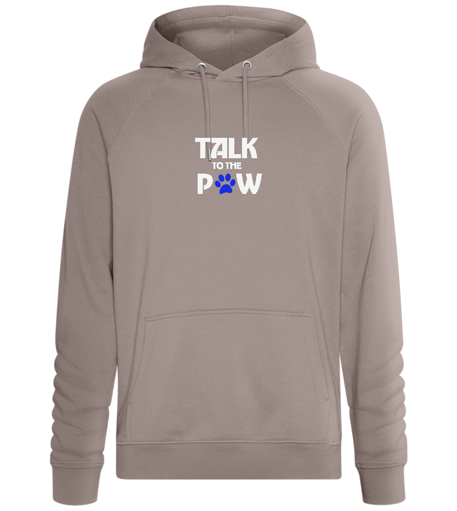 Talk to the Paw Design - Comfort unisex hoodie_CHARCOAL CHIN_front