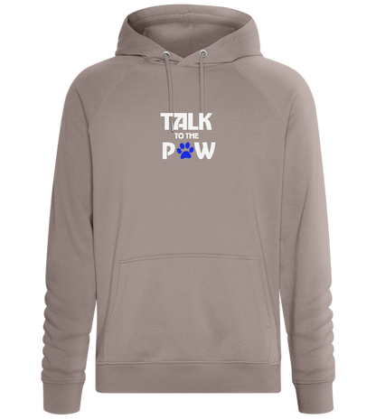 Talk to the Paw Design - Comfort unisex hoodie_CHARCOAL CHIN_front