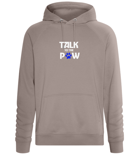 Talk to the Paw Design - Comfort unisex hoodie_CHARCOAL CHIN_front