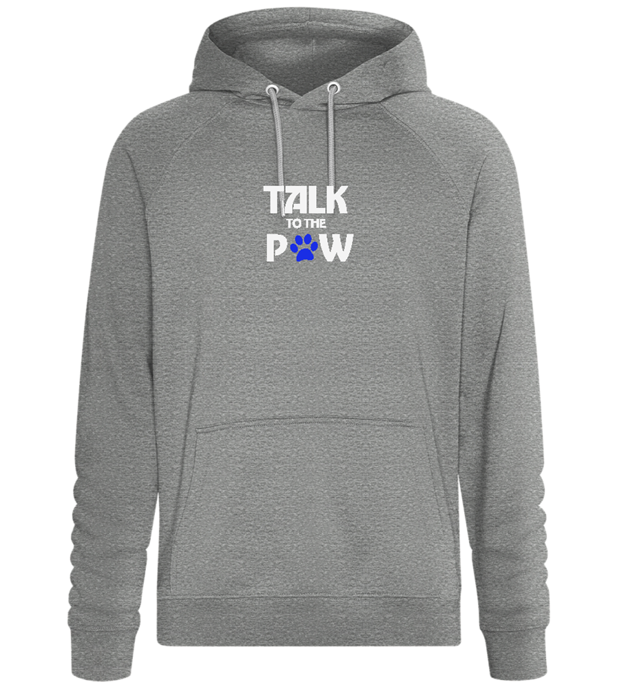 Talk to the Paw Design - Comfort unisex hoodie_ORION GREY II_front