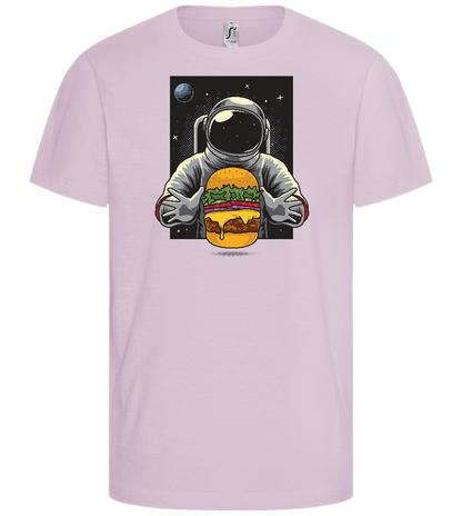 Spaceman Burger Design - Comfort girls' t-shirt_MEDIUM PINK_front