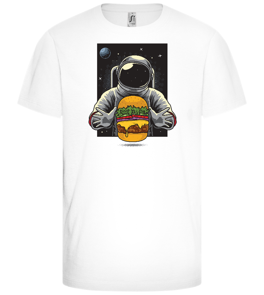 Spaceman Burger Design - Comfort girls' t-shirt_WHITE_front