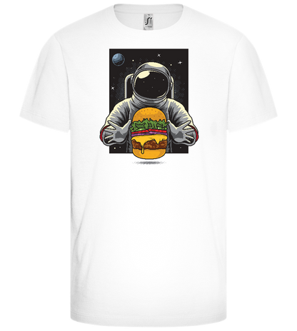 Spaceman Burger Design - Comfort girls' t-shirt_WHITE_front