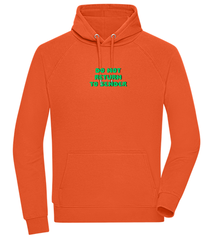 Do Not Return to Sender Design - Comfort unisex hoodie_BURNT ORANGE_front