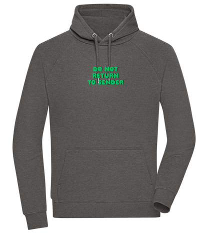 Do Not Return to Sender Design - Comfort unisex hoodie_CHARCOAL CHIN_front