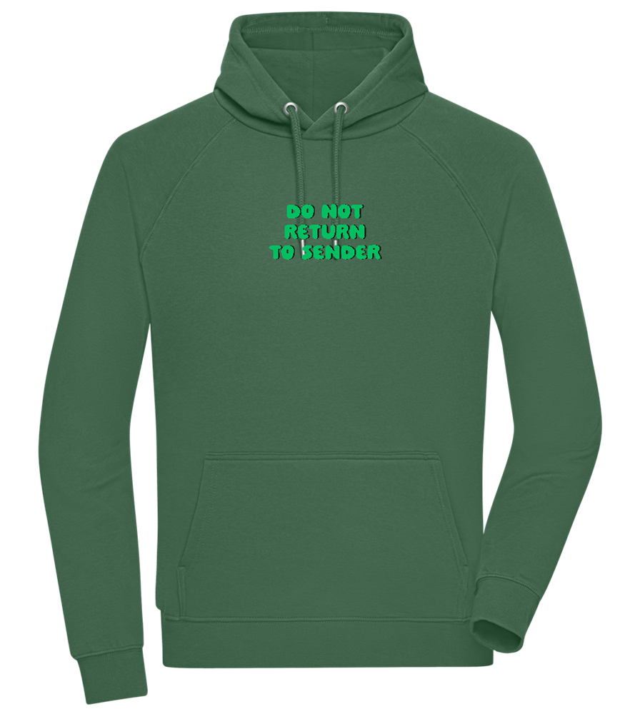 Do Not Return to Sender Design - Comfort unisex hoodie_GREEN BOTTLE_front