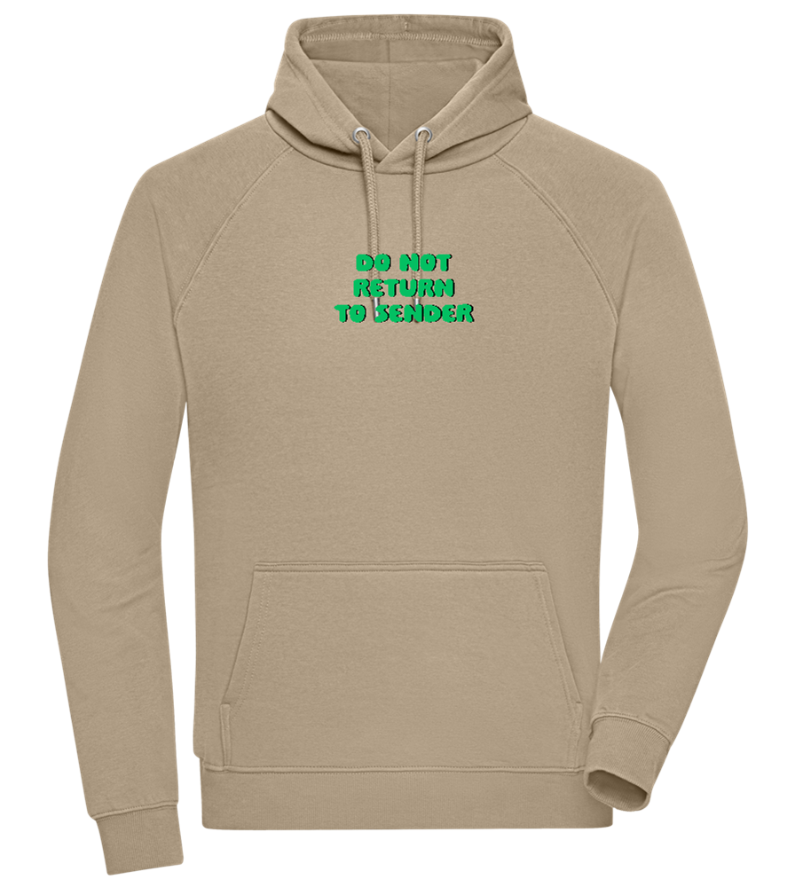 Do Not Return to Sender Design - Comfort unisex hoodie_KHAKI_front