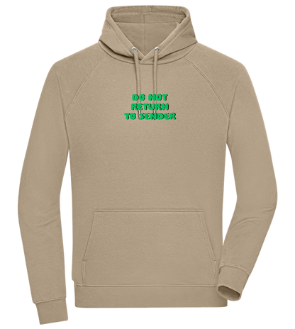 Do Not Return to Sender Design - Comfort unisex hoodie_KHAKI_front