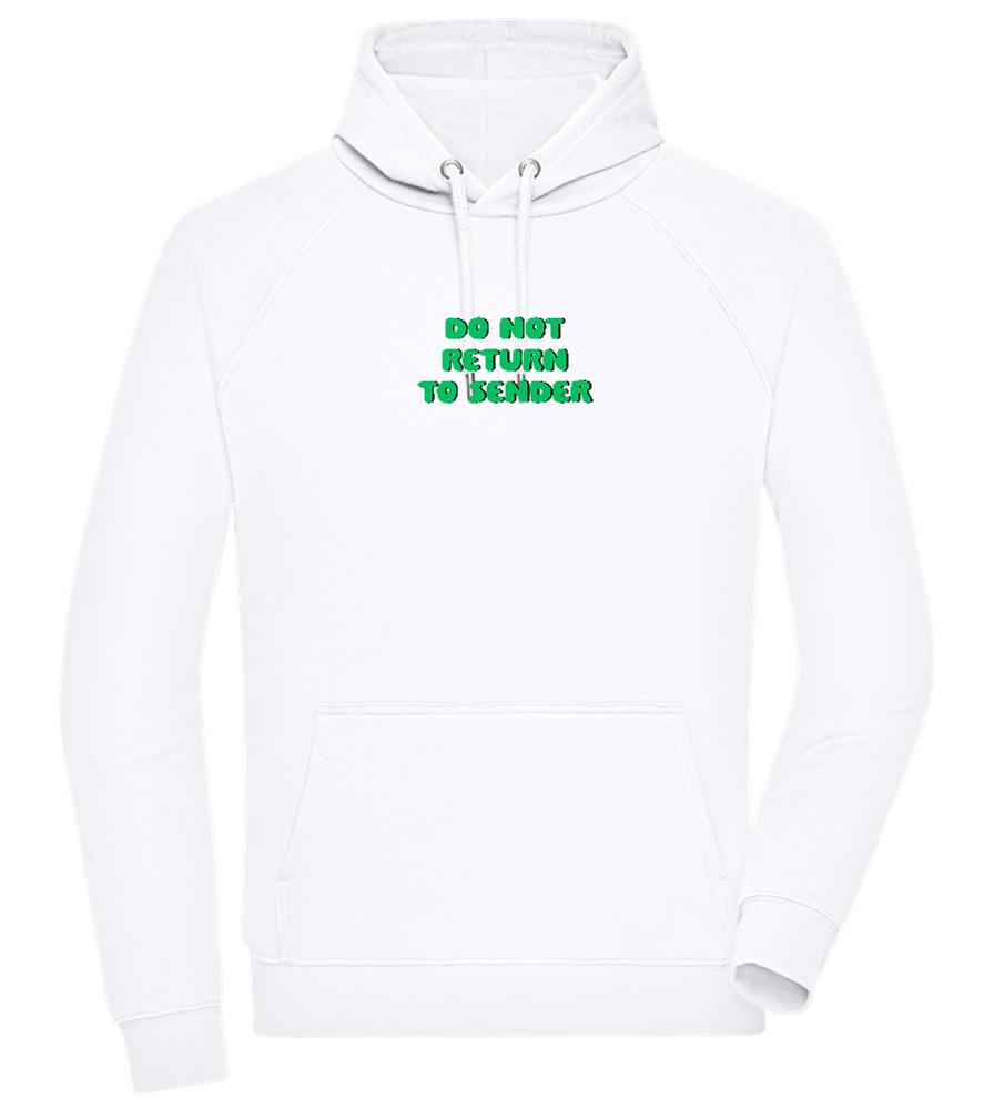 Do Not Return to Sender Design - Comfort unisex hoodie_WHITE_front