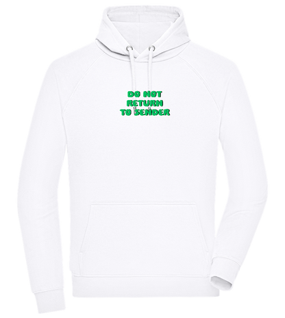 Do Not Return to Sender Design - Comfort unisex hoodie_WHITE_front