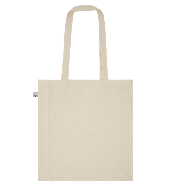 Basic organic cotton tote bag_BEIGE_front