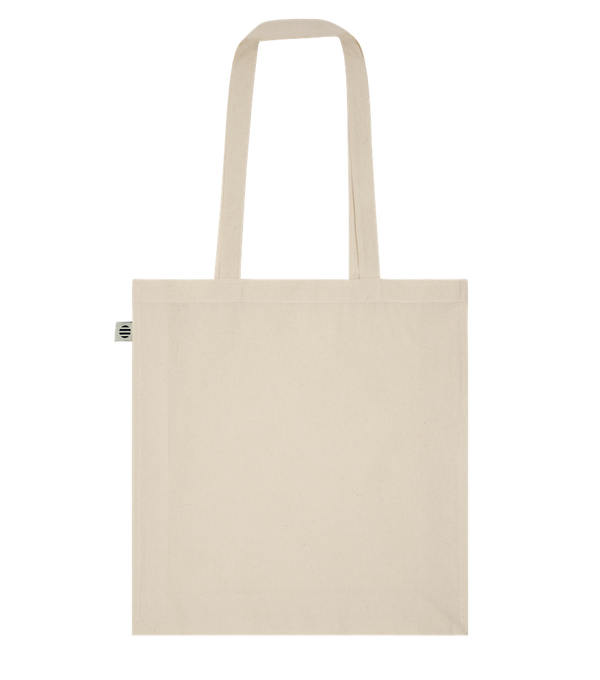 Basic organic cotton tote bag_BEIGE_front