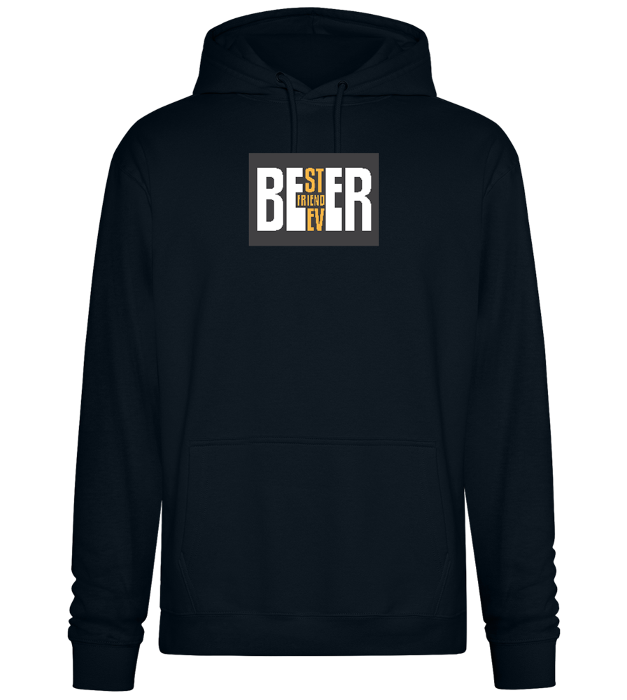 Beer Best Friend Ever Design - Premium Essential Unisex Hoodie_BLACK_front