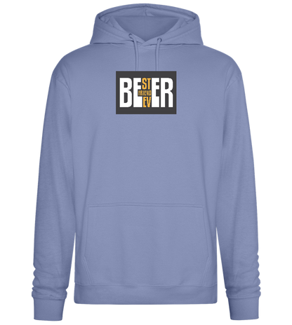 Beer Best Friend Ever Design - Premium Essential Unisex Hoodie_BLUE_front