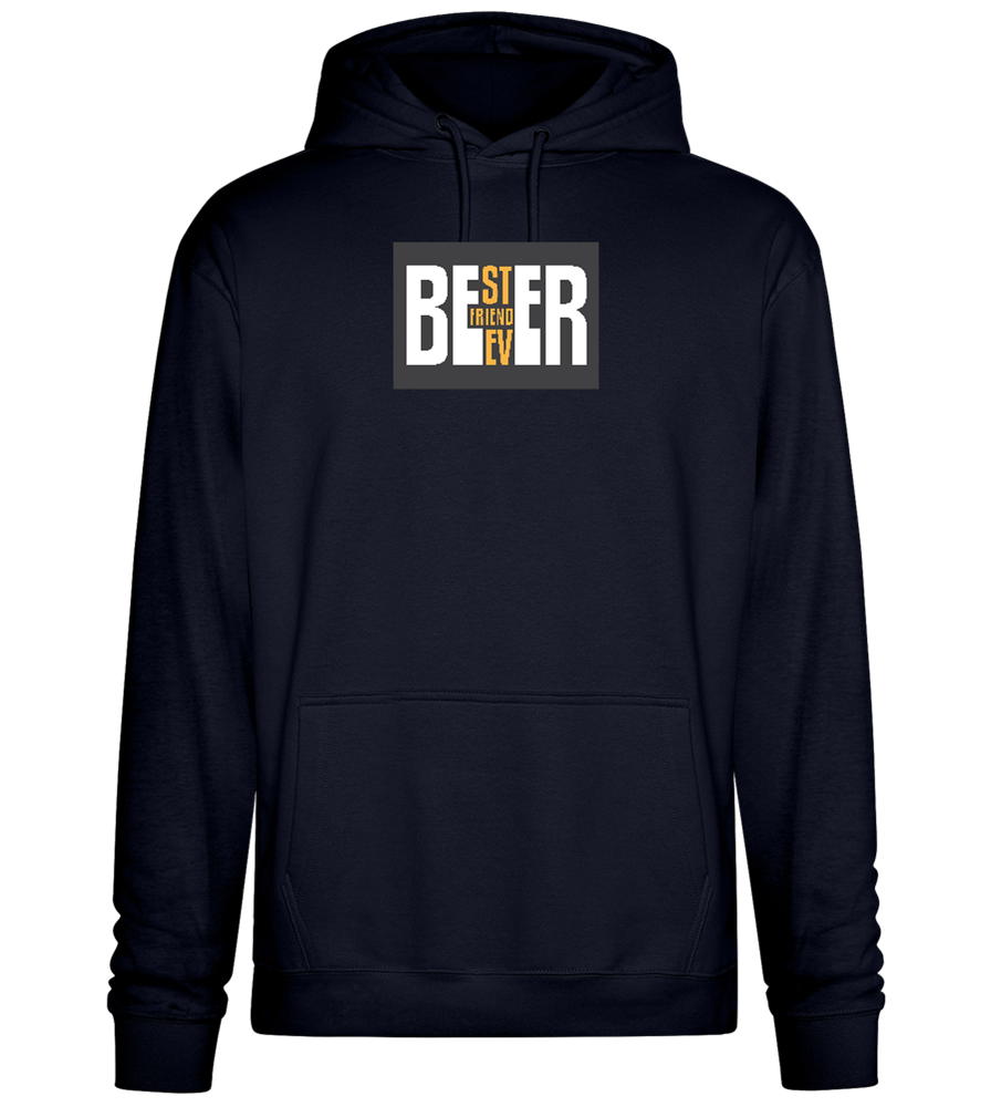 Beer Best Friend Ever Design - Premium Essential Unisex Hoodie_FRENCH NAVY_front