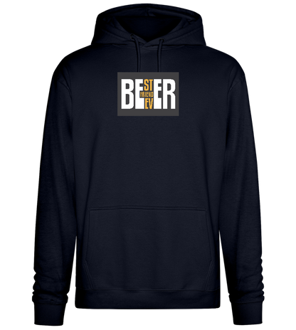 Beer Best Friend Ever Design - Premium Essential Unisex Hoodie_FRENCH NAVY_front