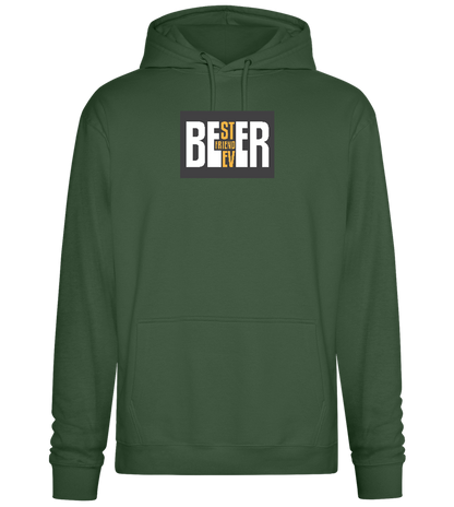 Beer Best Friend Ever Design - Premium Essential Unisex Hoodie_GREEN BOTTLE_front