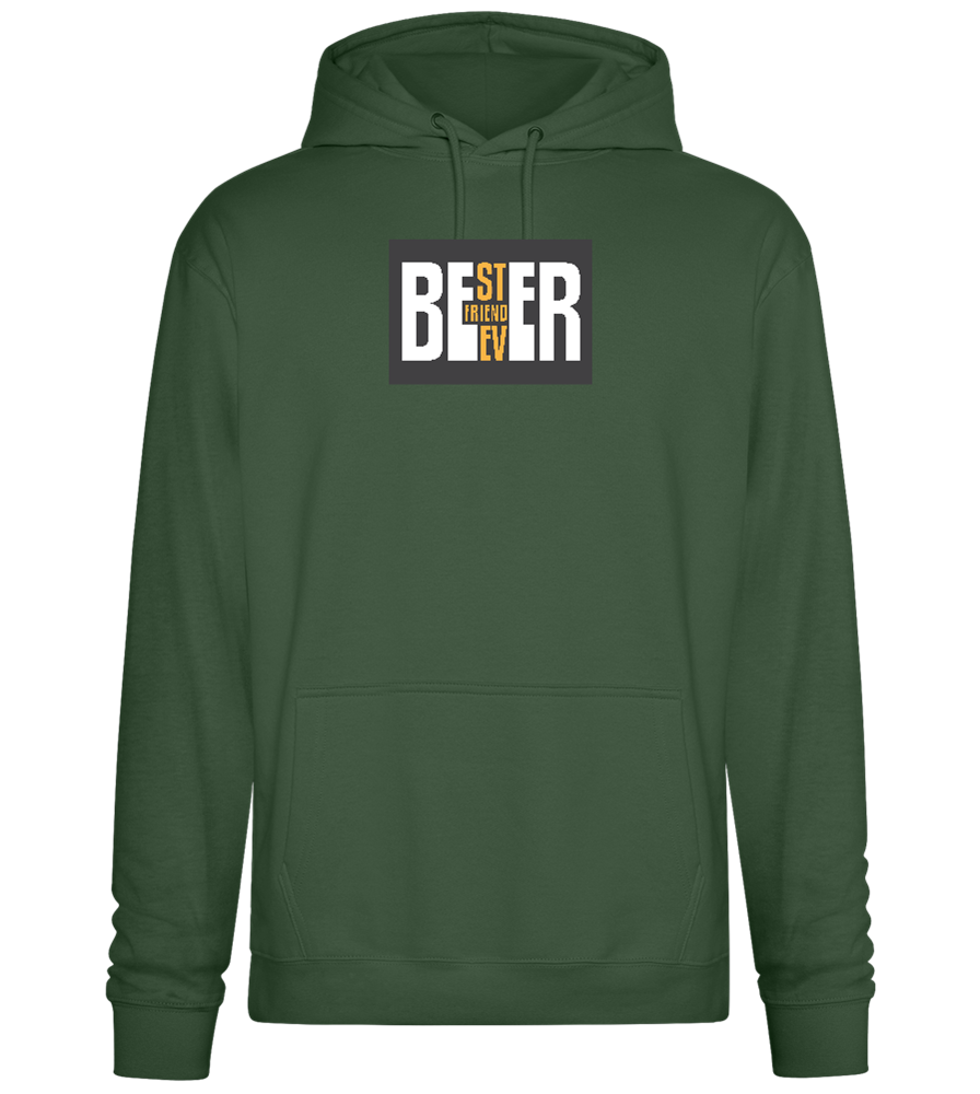 Beer Best Friend Ever Design - Premium Essential Unisex Hoodie_GREEN BOTTLE_front