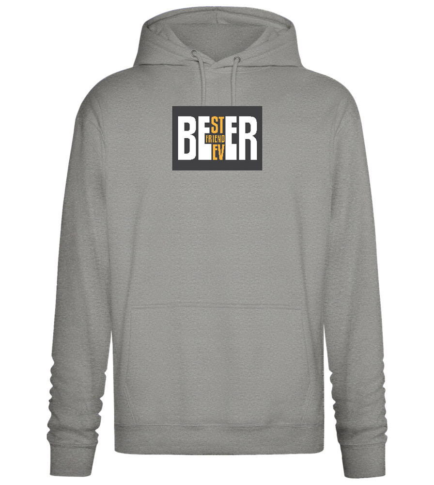 Beer Best Friend Ever Design - Premium Essential Unisex Hoodie_ORION GREY II_front