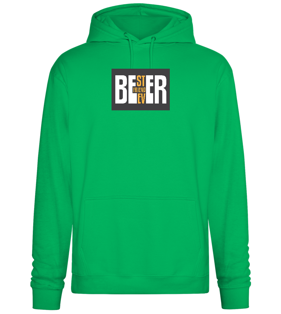 Beer Best Friend Ever Design - Premium Essential Unisex Hoodie_SPRING GREEN_front