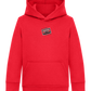 Feel the Beat Design - Comfort Kids Hoodie_BRIGHT RED_front