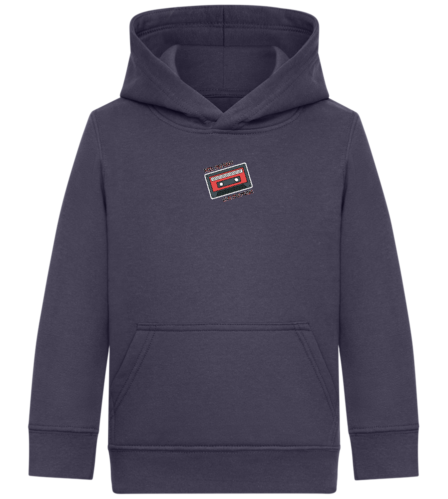 Feel the Beat Design - Comfort Kids Hoodie_FRENCH NAVY_front