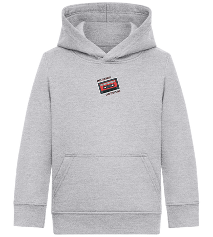 Feel the Beat Design - Comfort Kids Hoodie_ORION GREY II_front