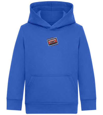 Feel the Beat Design - Comfort Kids Hoodie_ROYAL_front