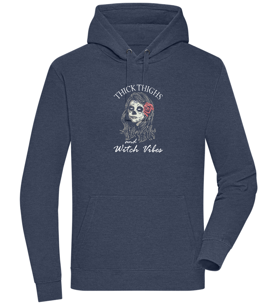 Thick Thighs Design - Premium unisex hoodie_DENIM CHINA_front