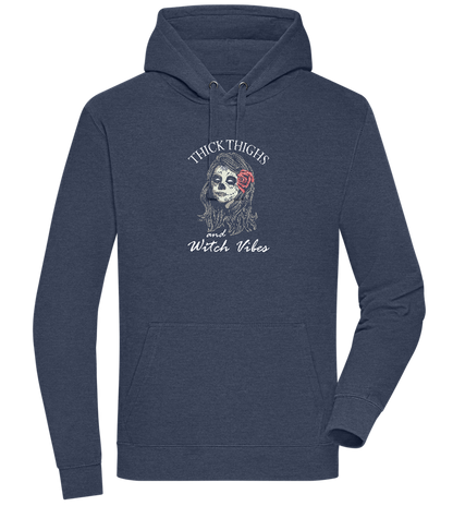 Thick Thighs Design - Premium unisex hoodie_DENIM CHINA_front