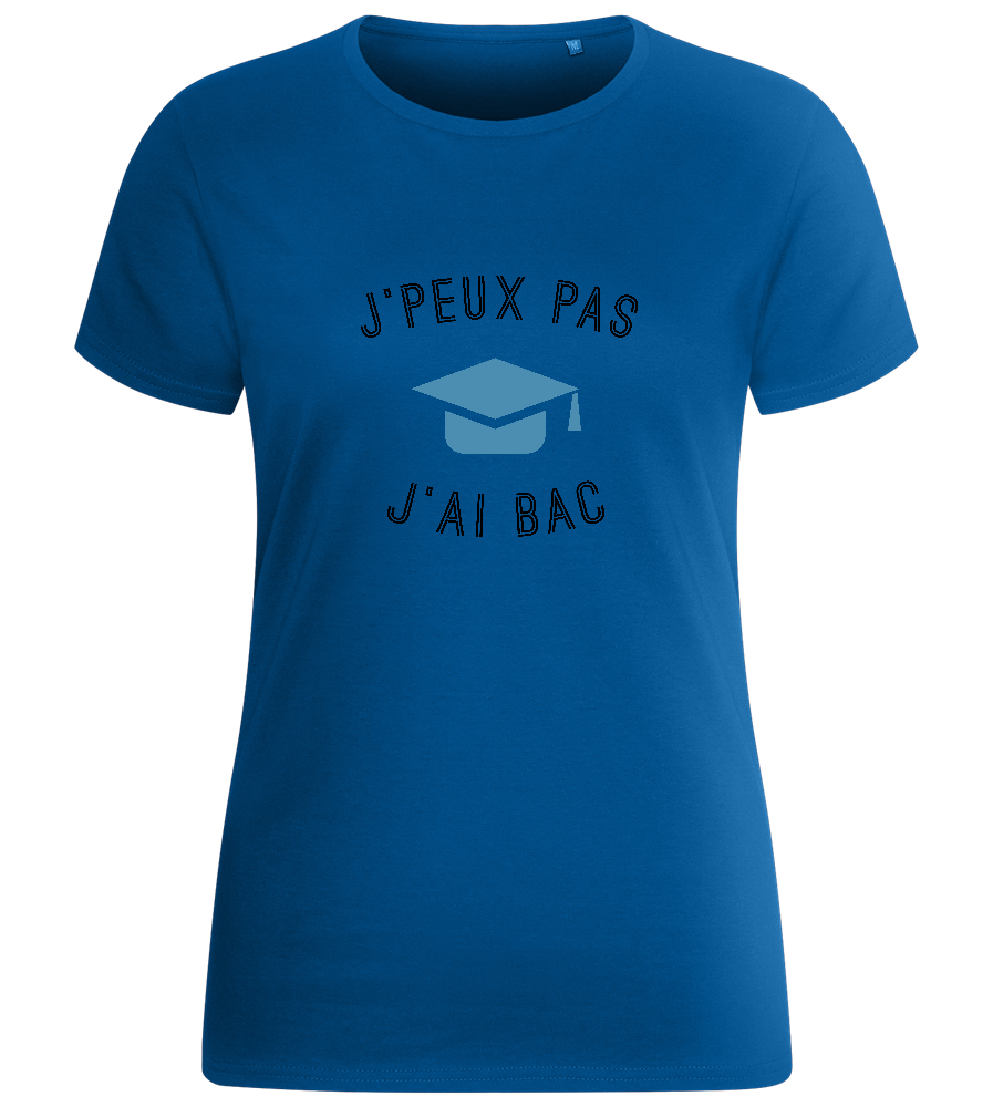 J'peux Pas J'ai Bac Design - Basic women's fitted t-shirt_ROYAL_front