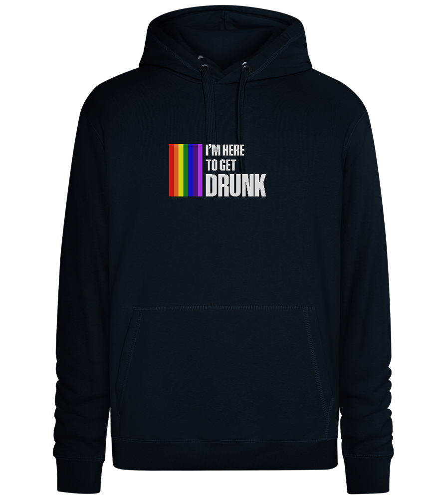 I'm Getting Drunk Design - Premium unisex hoodie_BLACK_front