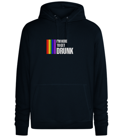 I'm Getting Drunk Design - Premium unisex hoodie_BLACK_front