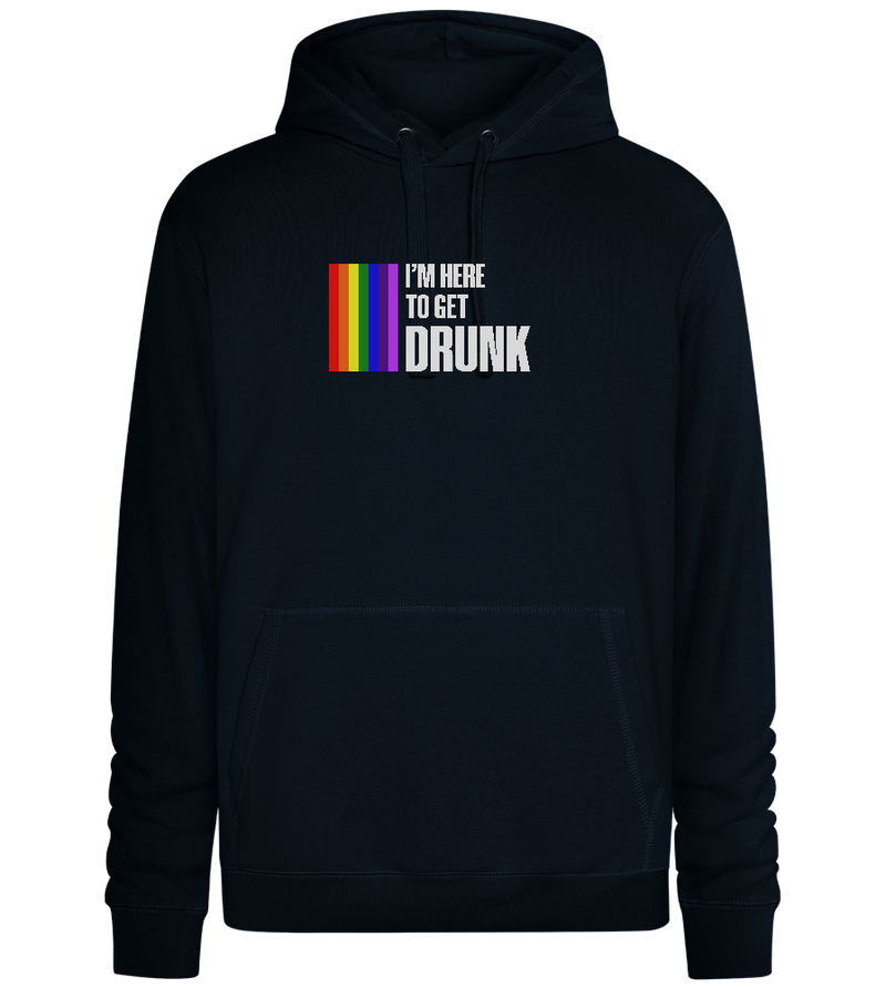 I'm Getting Drunk Design - Premium unisex hoodie_BLACK_front