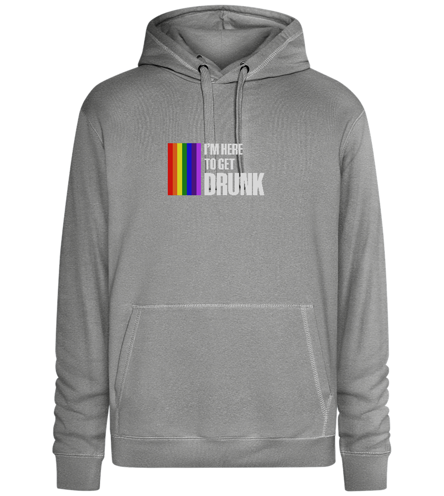 I'm Getting Drunk Design - Premium unisex hoodie_ORION GREY II_front