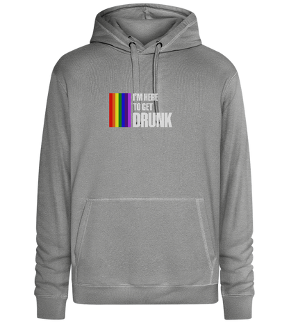 I'm Getting Drunk Design - Premium unisex hoodie_ORION GREY II_front