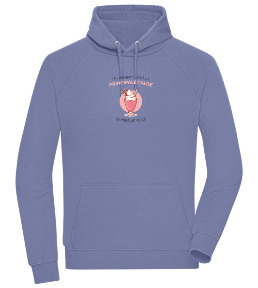 Cause For Weight Gain Design - Comfort unisex hoodie_BLUE_front